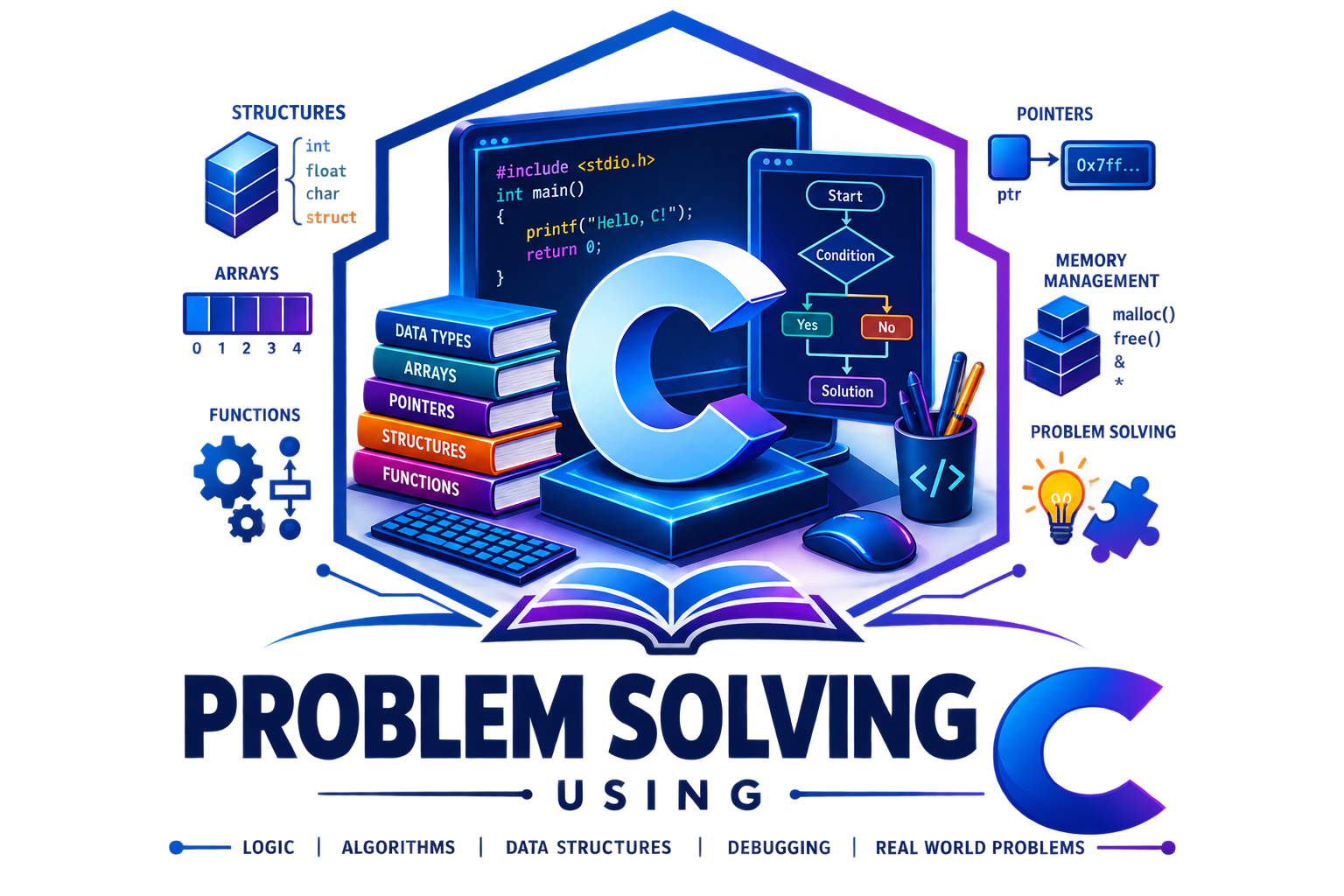 Problem Solving using C logo